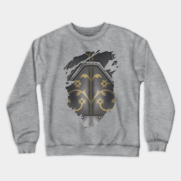 Torn Shirt Armour Crewneck Sweatshirt by ShirtBricks